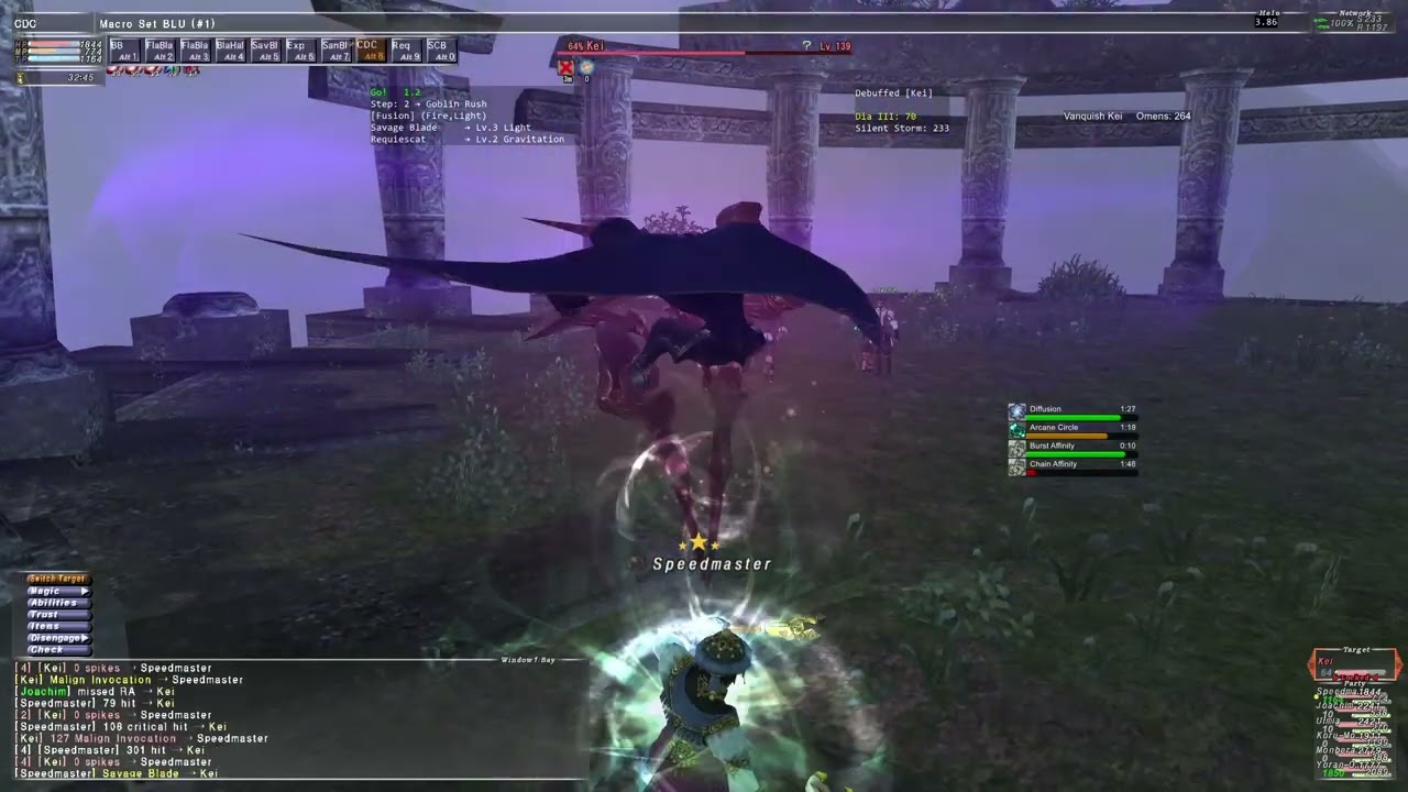 FFXI - Omen - Kei - Blue Mage Solo with Trusts