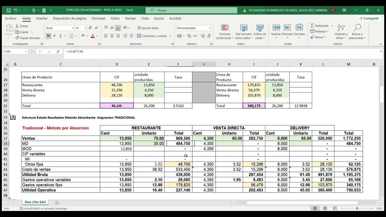 DESARROLLO DE CASO DON LITO