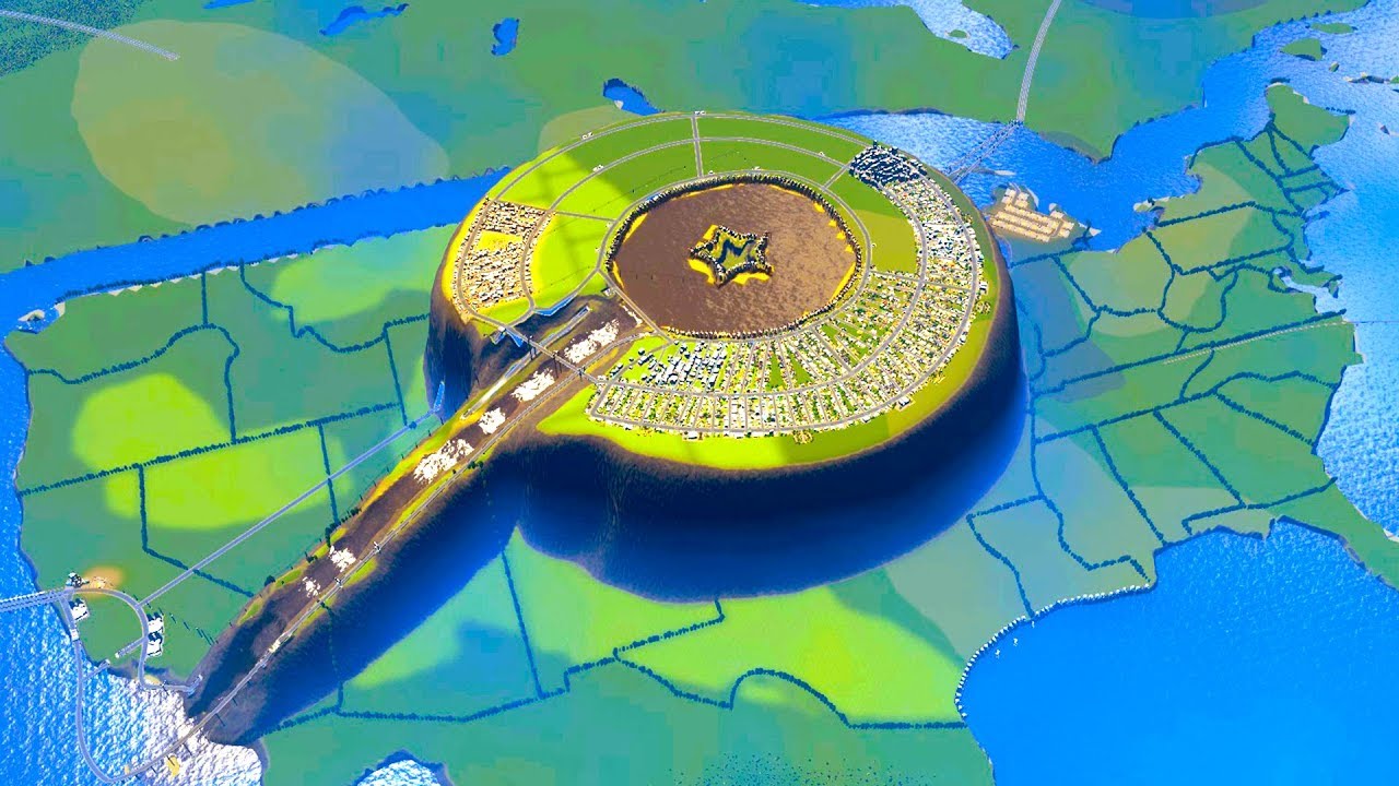 Destroying America By Turning It Into A Giant Sewage Lake in Cities Skylines