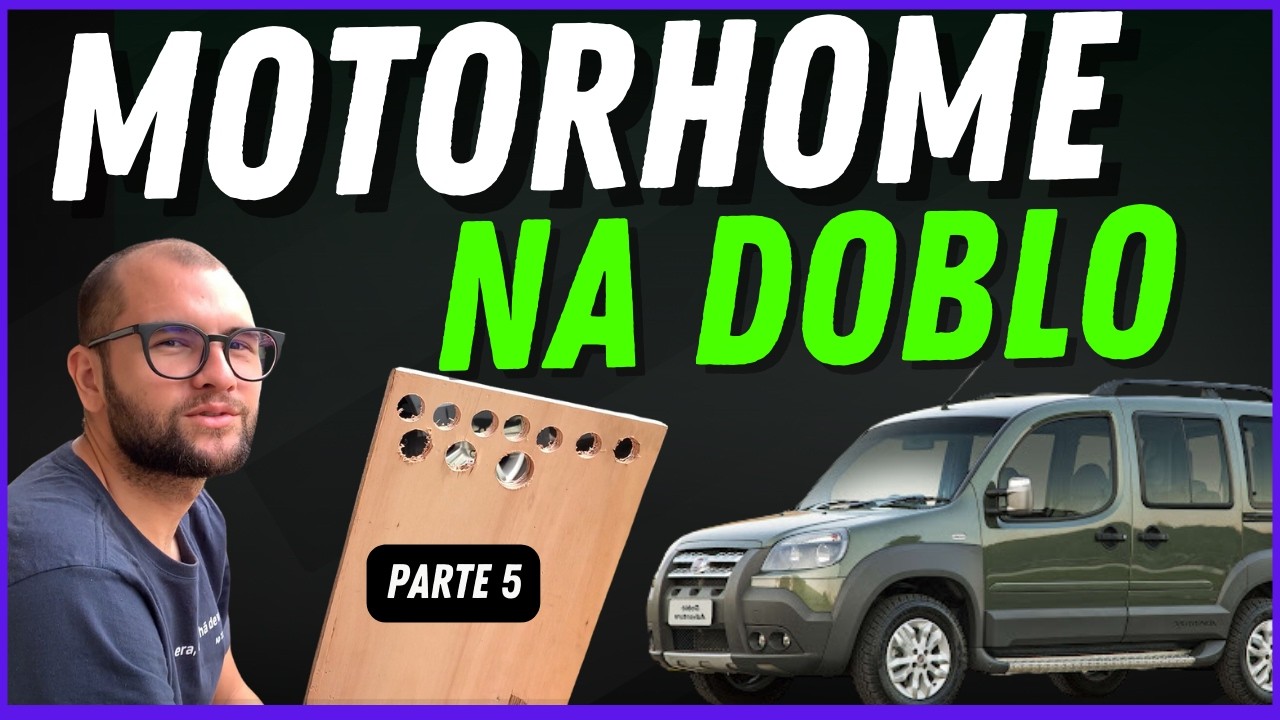 Motorhome no Fiat Doblo | Melhorias: Piso Vinilico, Botij&atilde;o, Detector de g&aacute;s..Parte 5 Doblohome