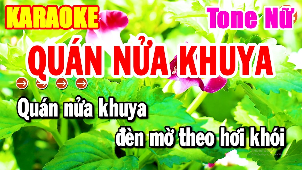 Karaoke Quán Nửa Khuya Tone Nữ Nhạc Sống Beat Chuẩn Dễ Hát Nhất | Hải Tiên