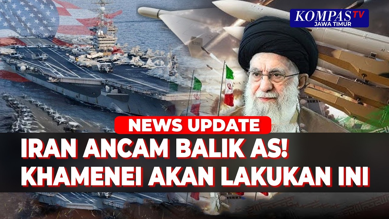 Iran Ancam Balik AS! Khamenei Sebut Akan Tenggelamkan Kapal Perang Amerika