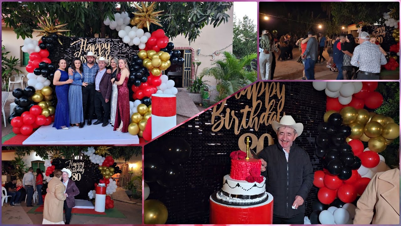 Cumpleaños 80🥳de Don Pedro Ruelas Pérez 🎉 en Los Chinos, Mocorito. 🤠👌🥳