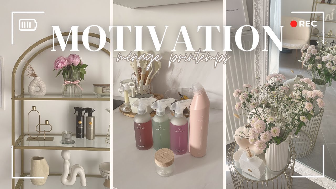 MOTIVATION MÉNAGE DE PRINTEMPS  l NETTOYAGE INTENSE DE TOUT L'APPARTEMENT