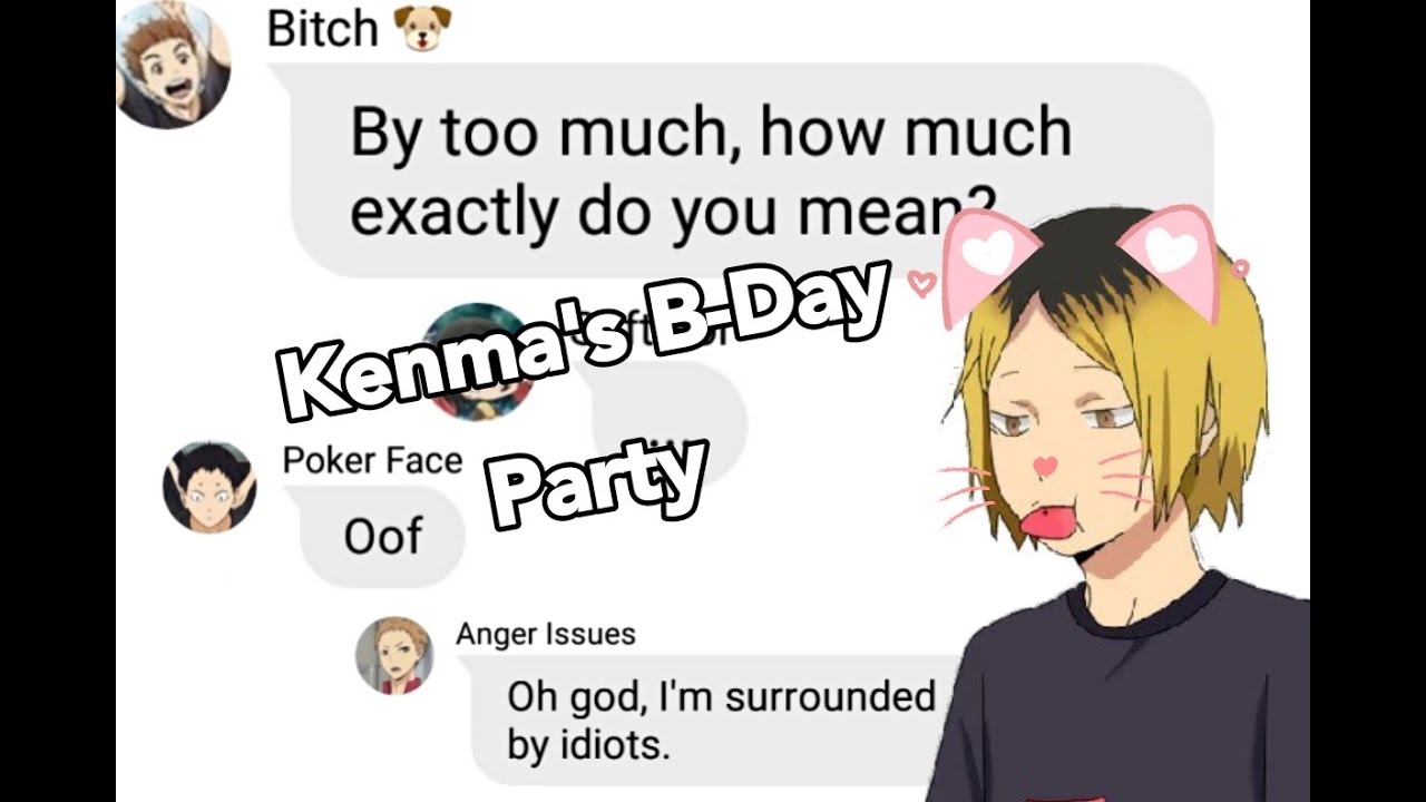 Panic! In the Nekoma Chat: Kenma’s Birthday | Haikyuu Texts