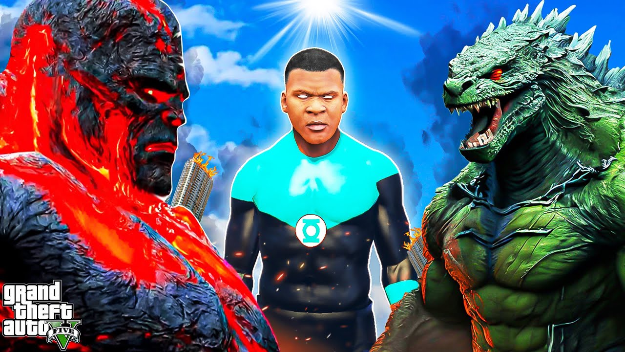 FRANKLIN EARTH BEAST VS GOD TITAN IN GTA 5 | THE BOOK OF BEAST PART 11 | SHINCAHN & CHOP