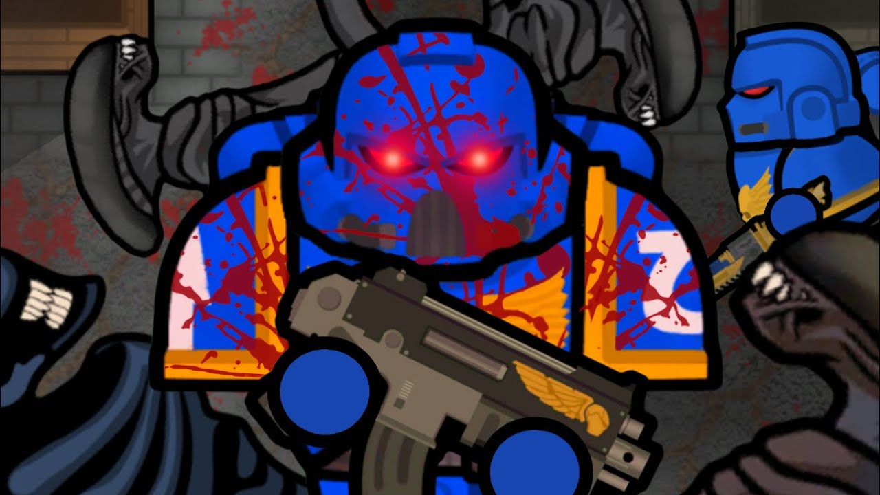Fighting Endless Hordes Of Tyranids In RimWorld As Space Marines