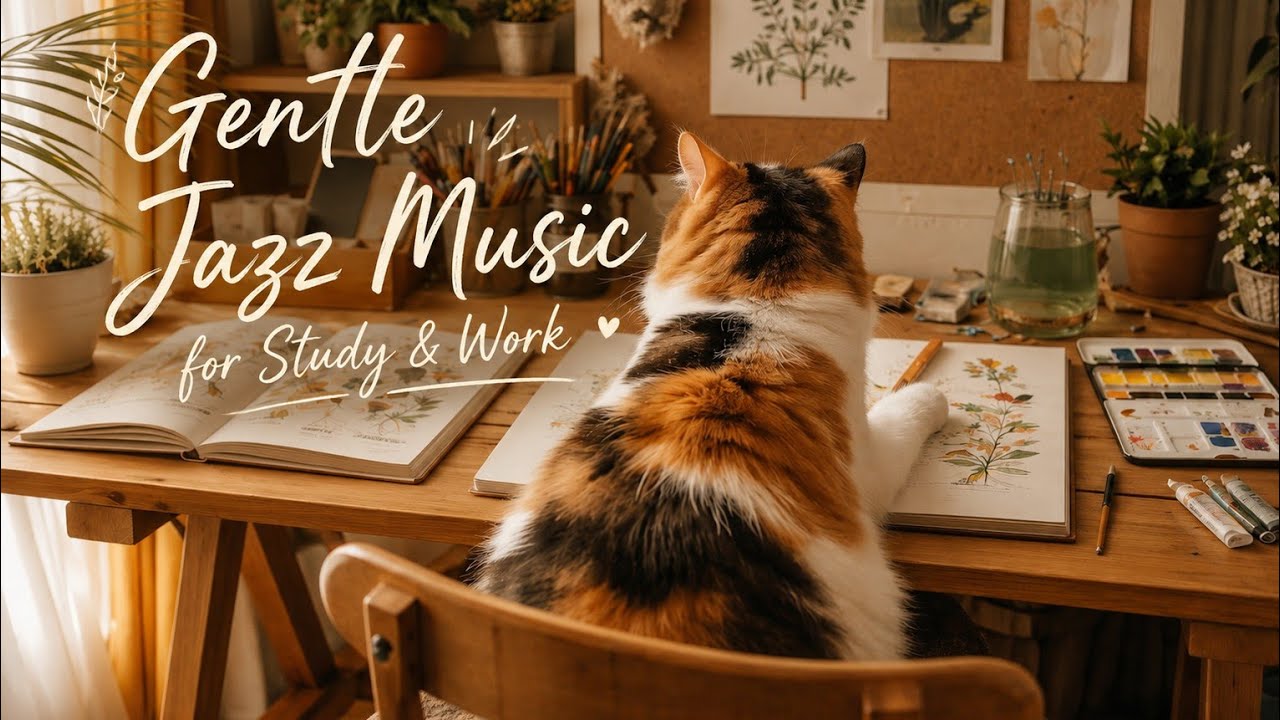 🎶Gentle Jazz Music for Study & Work 🎹/ 伴讀的輕鬆爵士樂
