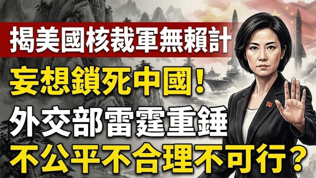 美國拋出“核裁軍”致命陷阱！中國外交部「三個不」震驚外媒，揭開特朗普訪華前最惡毒底牌