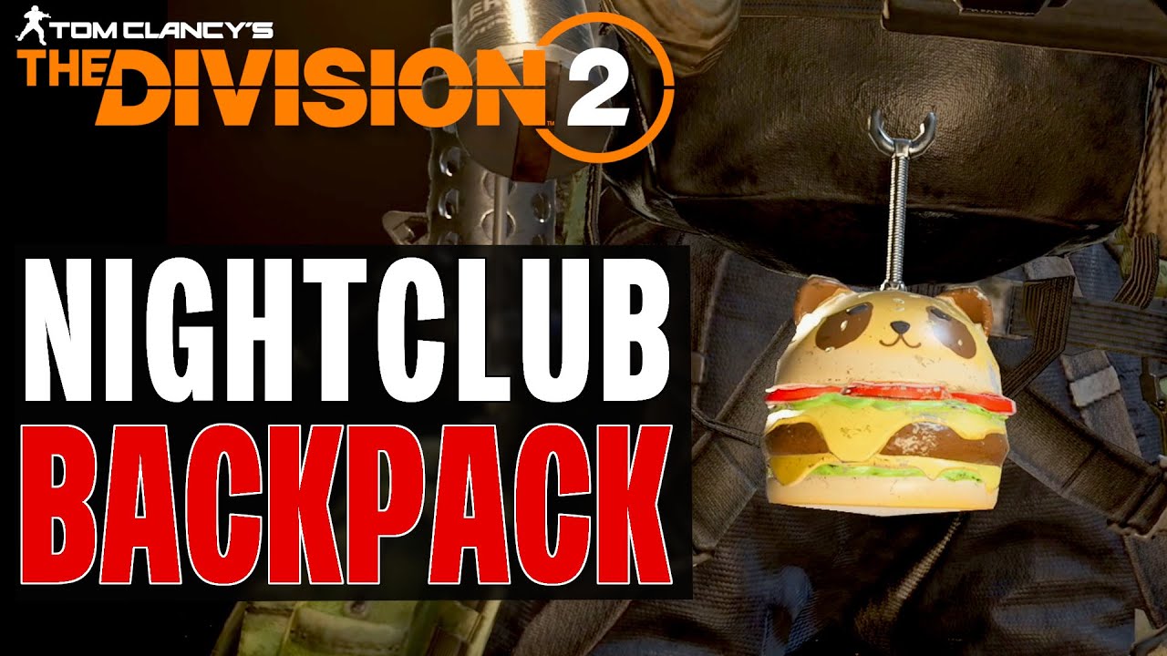 The Division 2 Nachtclub Backpack / Nightclub / Geheime Mission / Geheimauftrag Deutsch German