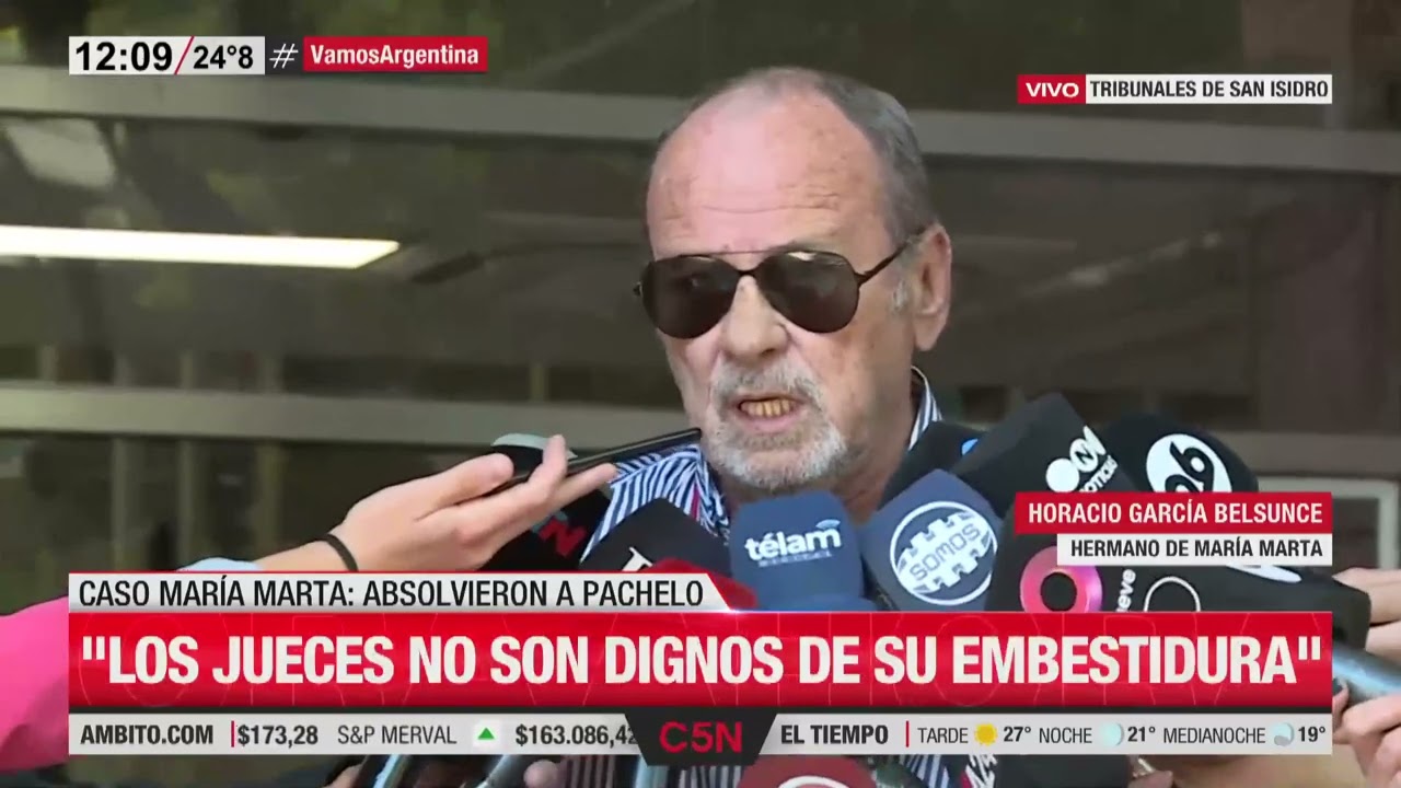 ABSOLVIERON a PACHELO en el CASO MARÍA MARTA: HABLA HORACIO GARCÍA BELSUNCE
