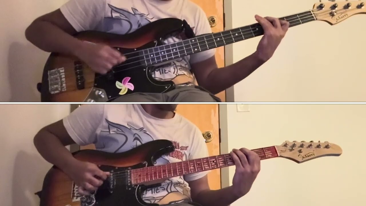 The Beatles Lady Madonna bass and guitar cover