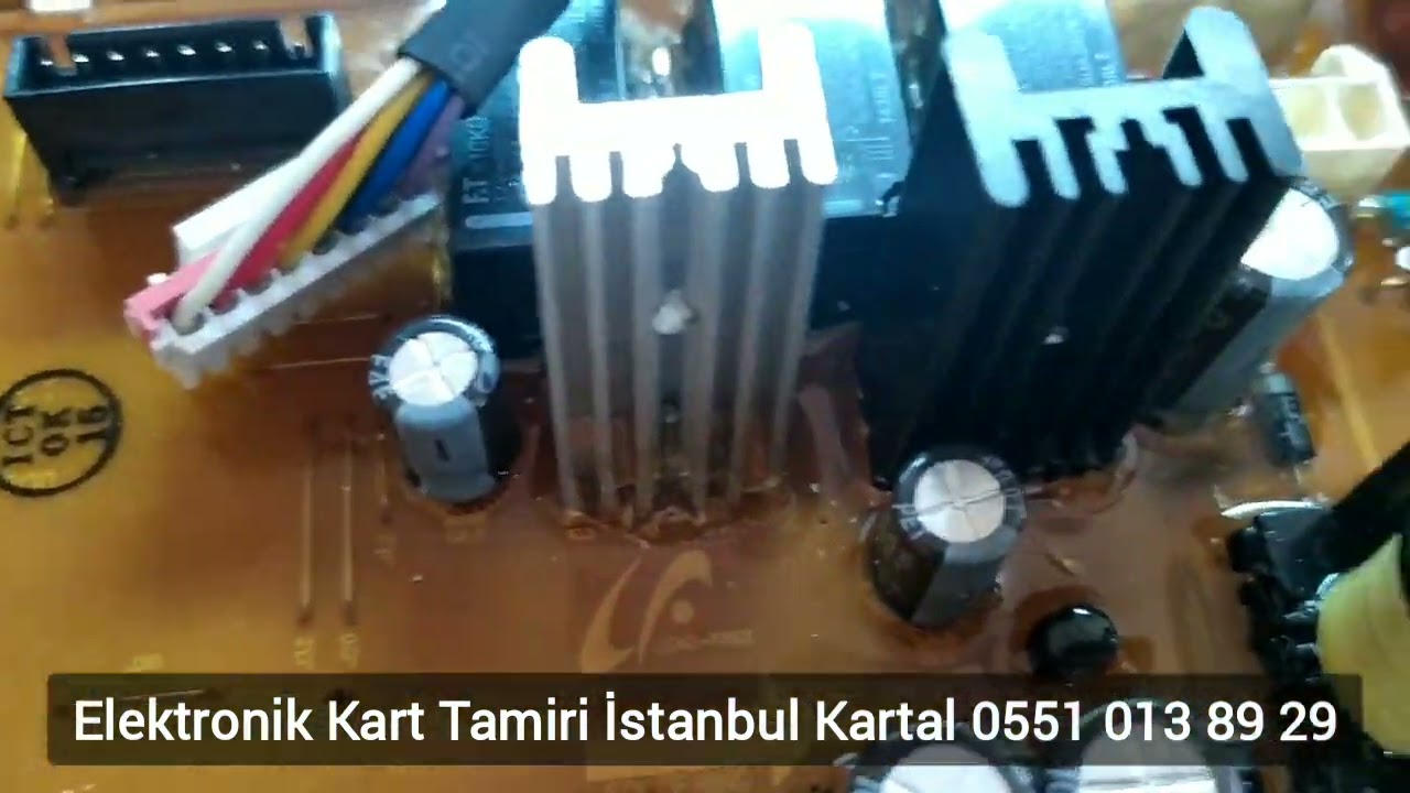 Samsung çamaşır makinesi elektronik kart tamiri, yanlış tamir sonucu. bozulan kart tamiri ve testi