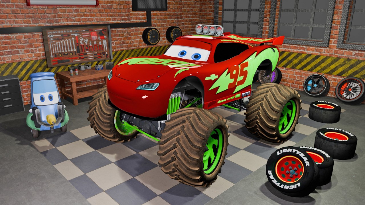 😎GUIDO сделал тюнинг в стиле MCQUEEN в своей мастерской😎