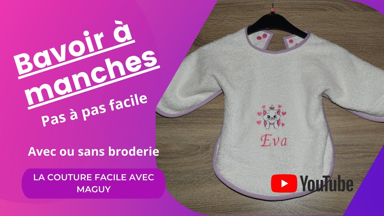 Couture: Comment faire un bavoir avec des manches ?