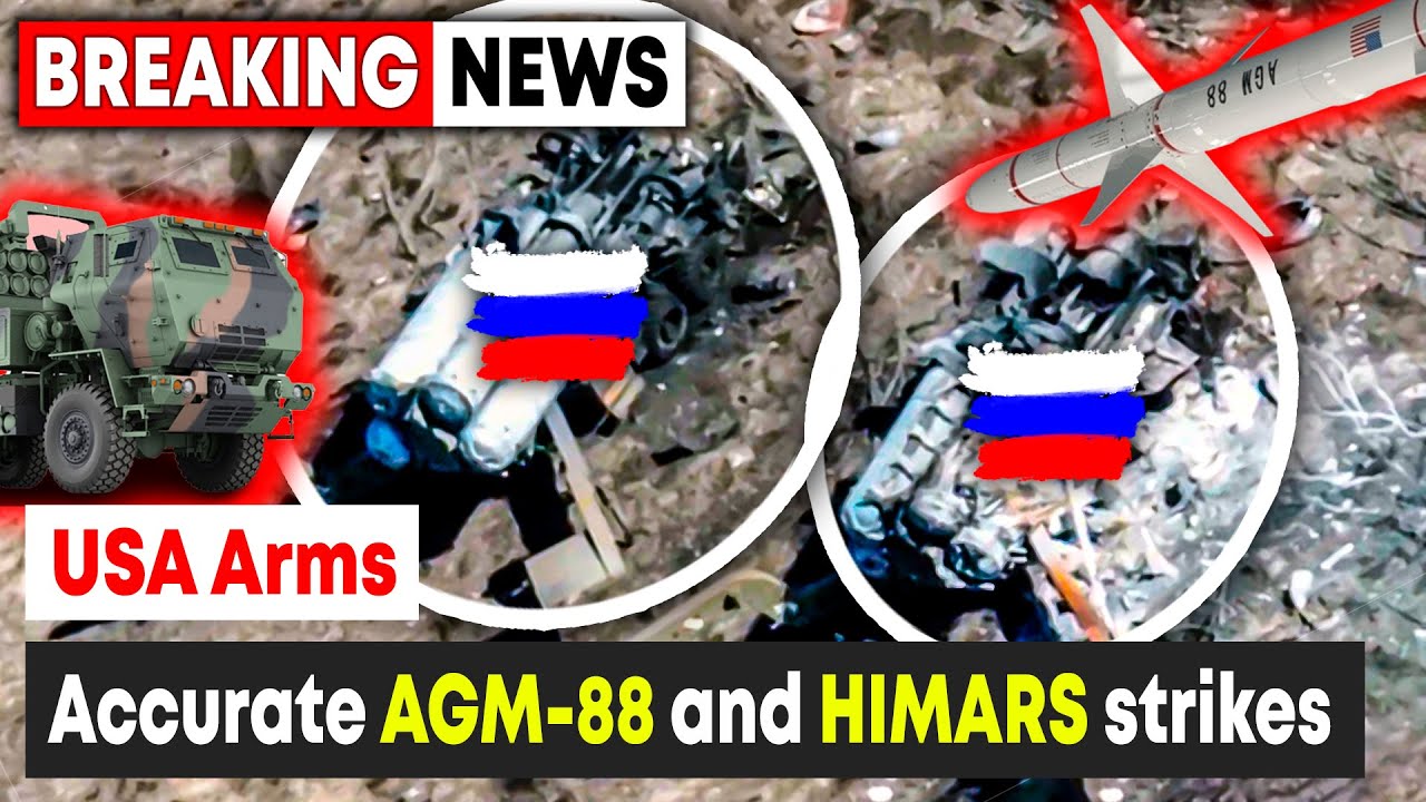 US AGM-88 HARM and HIMARS Missiles Continue to Destroy Russian Army - US Breaking News
