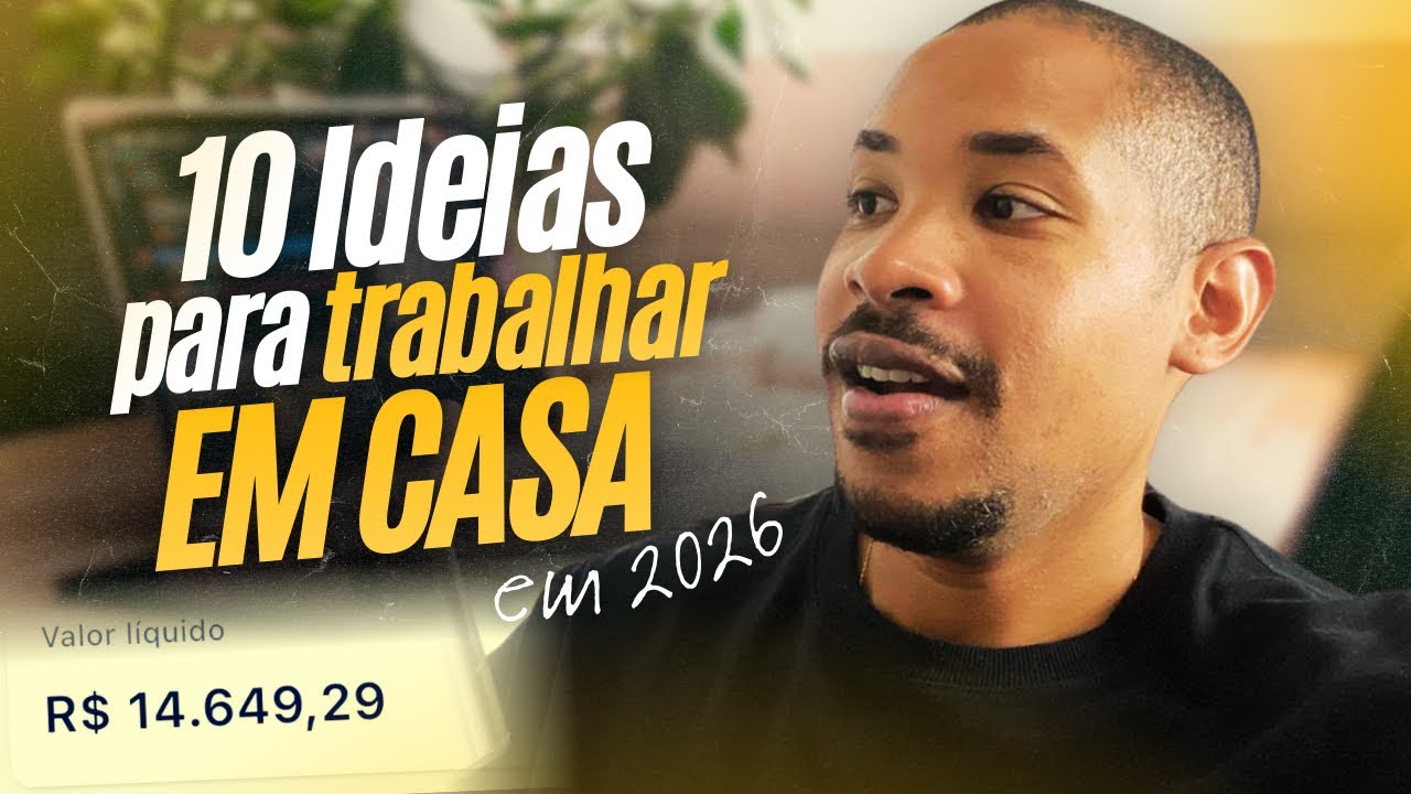 Como Trabalhar de casa em 2026  | 10 ideias para fazer R$14.649 em casa
