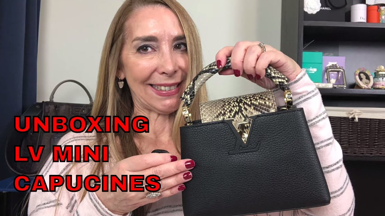 LOUIS VUITTON UNBOXING | CAPUCINES PYTHON MINI