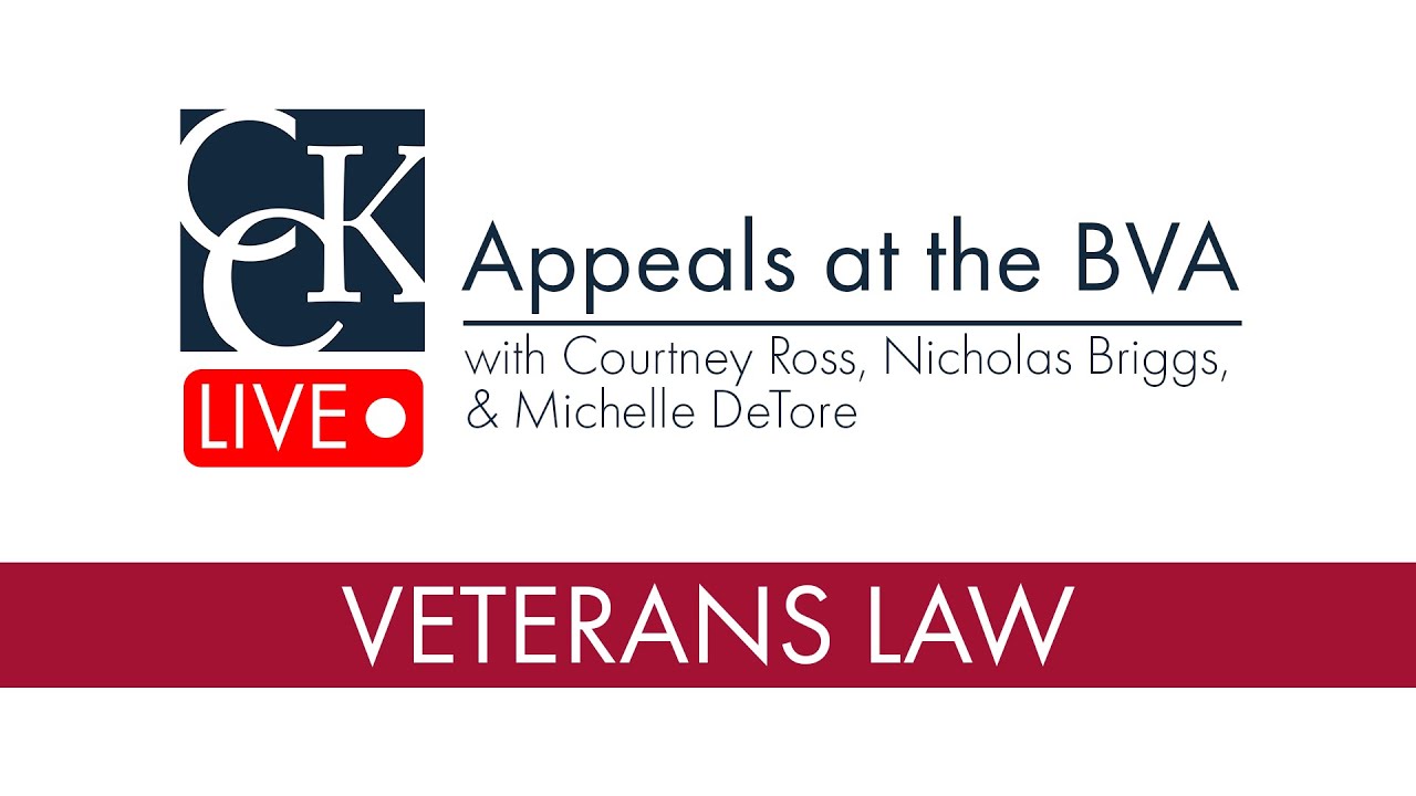 Appeals to the Board of Veterans' Appeals (BVA): Notice of Disagreement