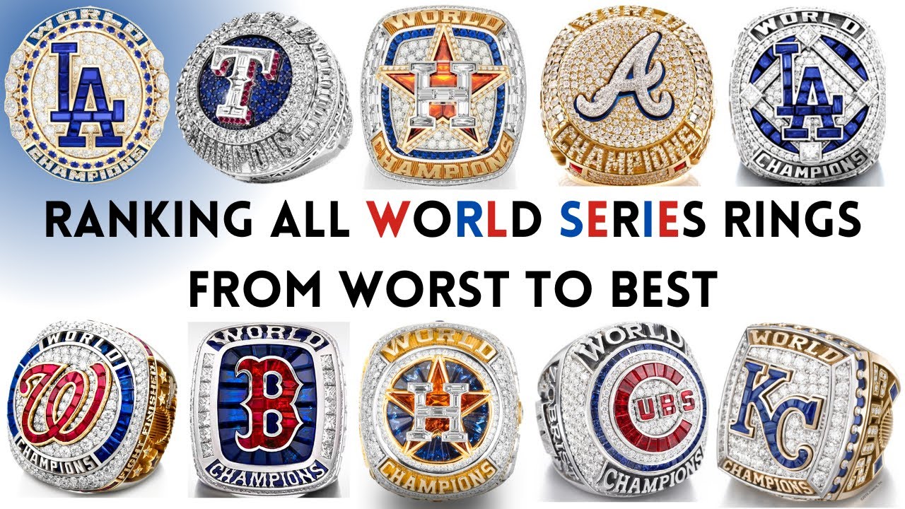 Ranking All WORLD SERIES Rings WORST to BEST!