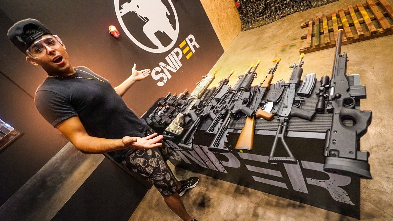 ATIREI COM TODAS AS AIRSOFTS QUE TINHA NA LOJA