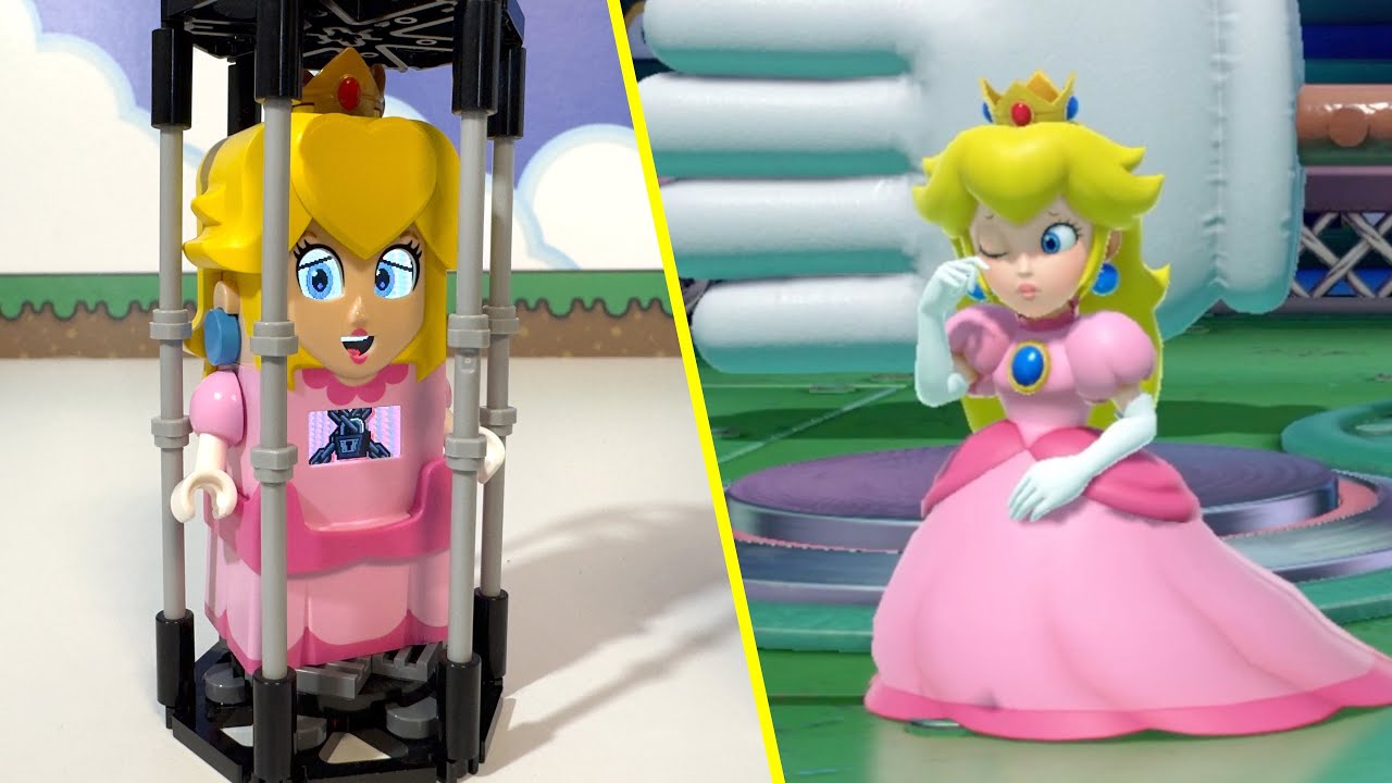 Can Mario and Luigi save Peach from Bowser and Bowser Jr. in Mario Party Jamboree? LEGO vs ORIGINAL