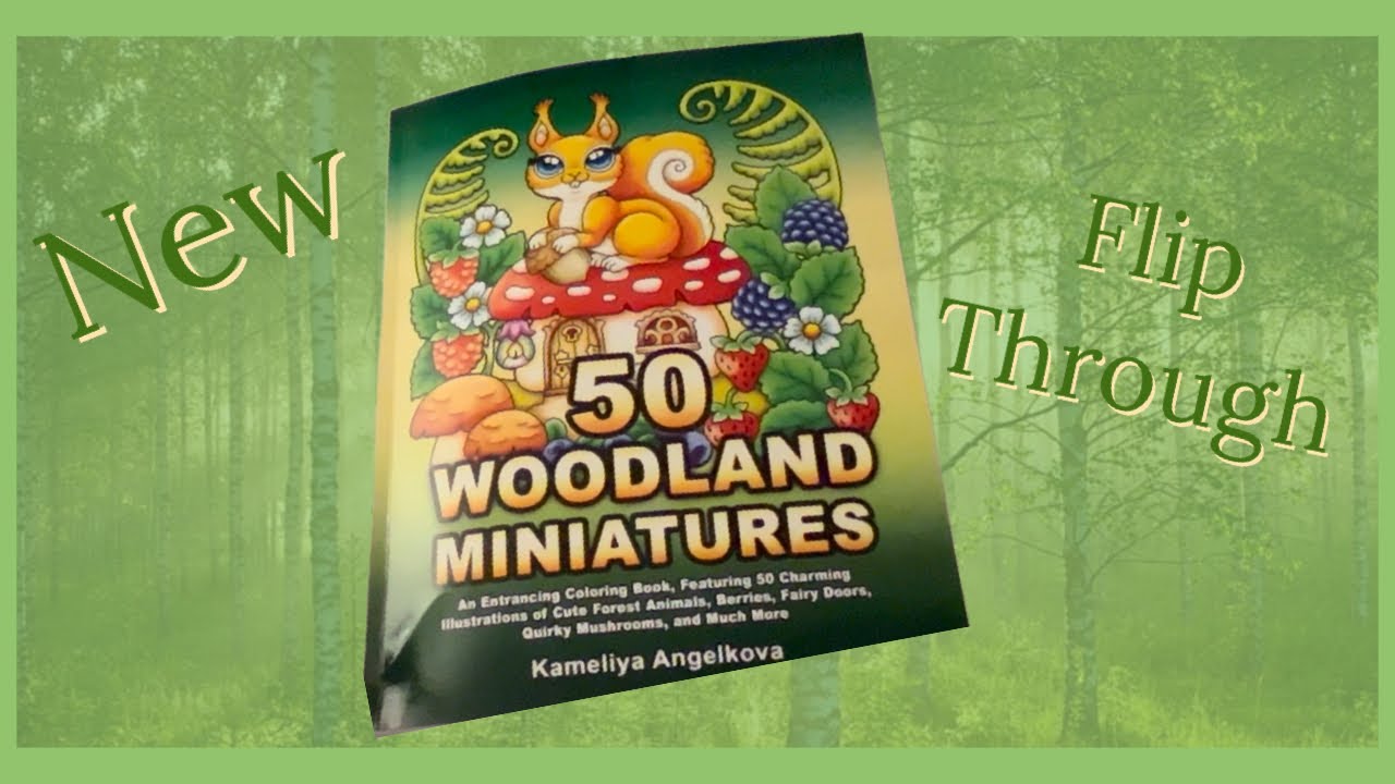 New Colouring Book By Kameliya Angelkova 50 Woodland Miniatures@colourchillwithlanie6339