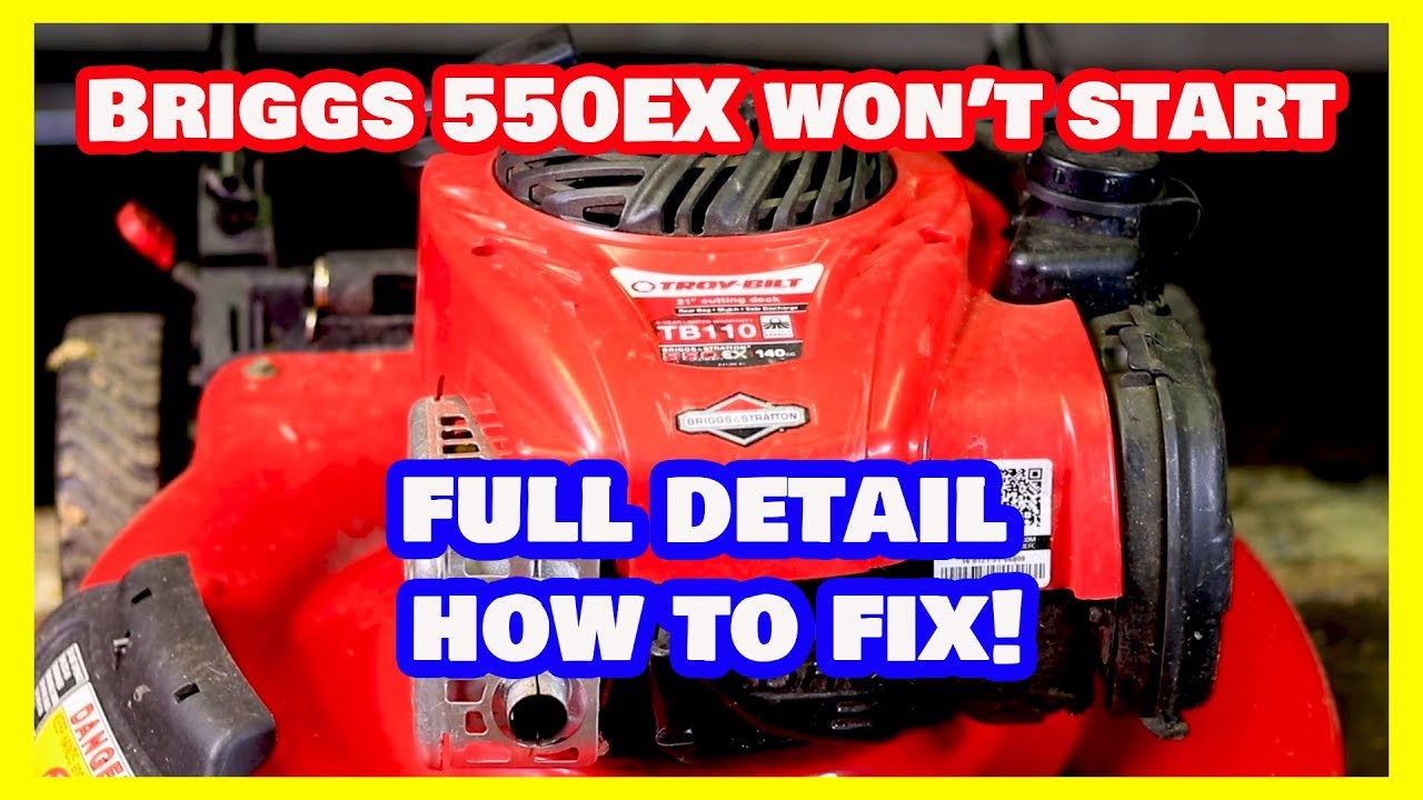 Briggs and Stratton 550EX Won't Start!