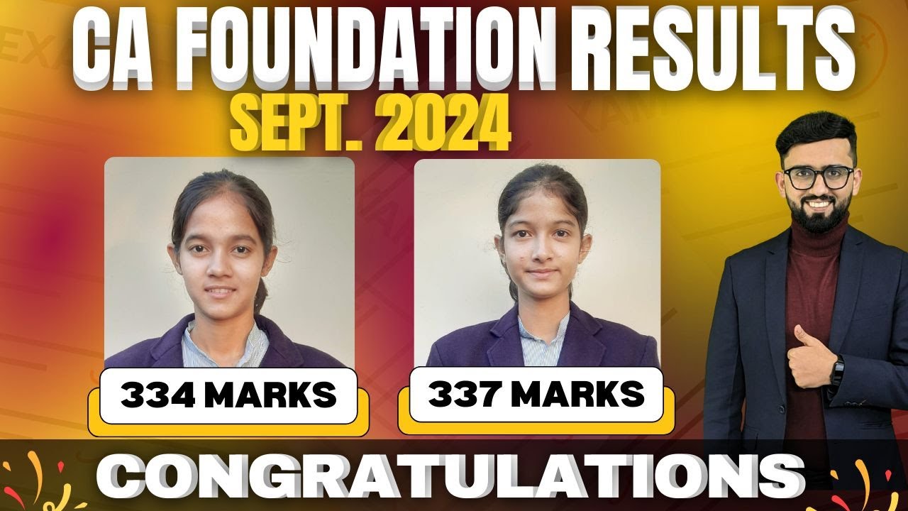 Twins Rocked 🥳 | Both Sisters got 330+ in CA Foundation Sep 2024 | CA Hardik Manchanda |