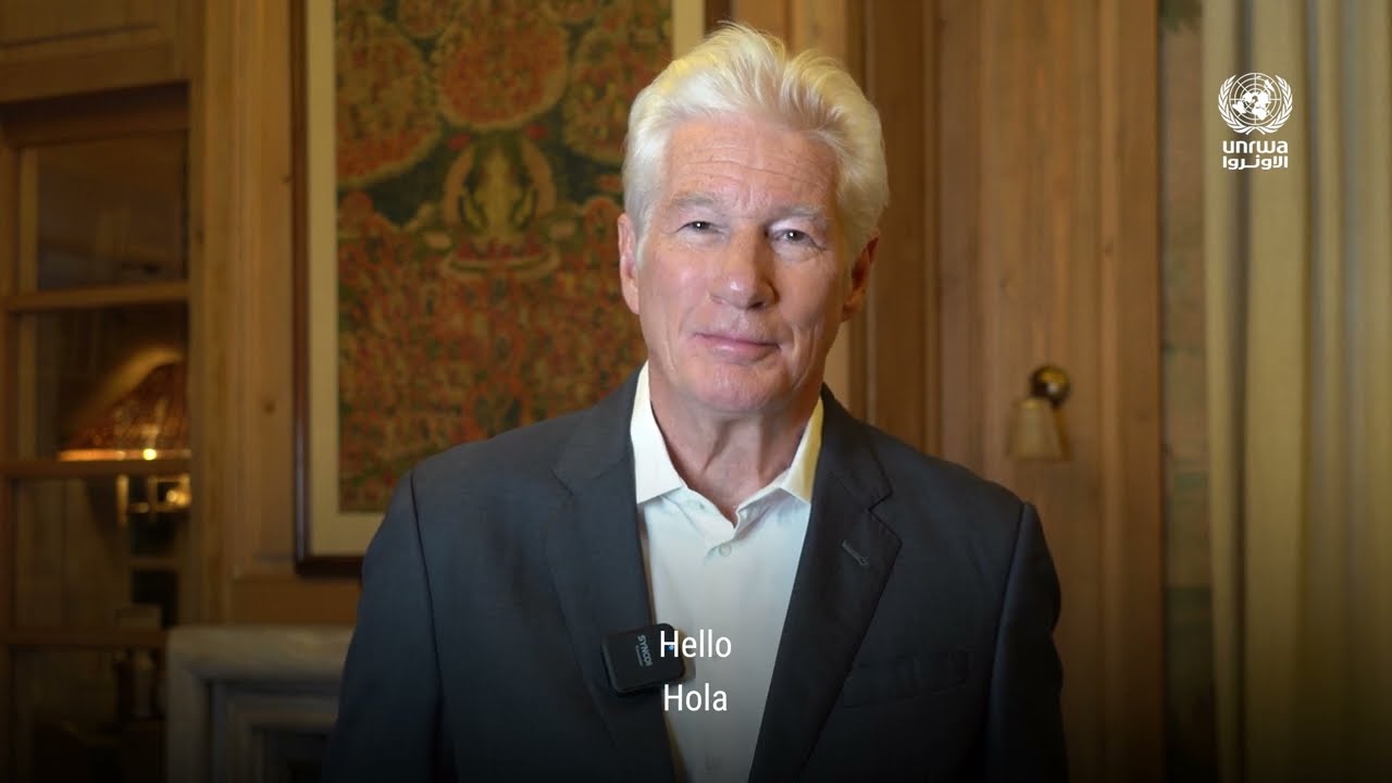 Richard Gere: “We need to keep supporting UNRWA”