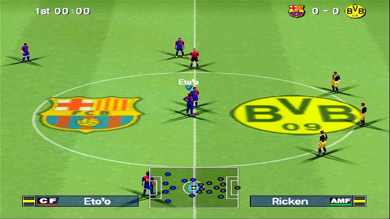 Pro Evolution Soccer 6 - Барселона против Боруссии Дортмунд | PS2