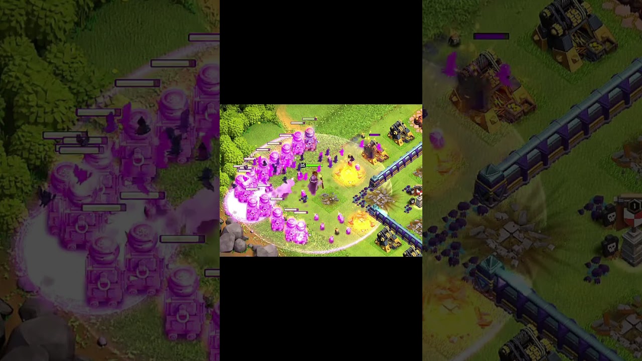 Furnace And Bat Spell Attack 😱🔥|| Clash of Clans || #clashofclans #coc #games #gaming #shorts