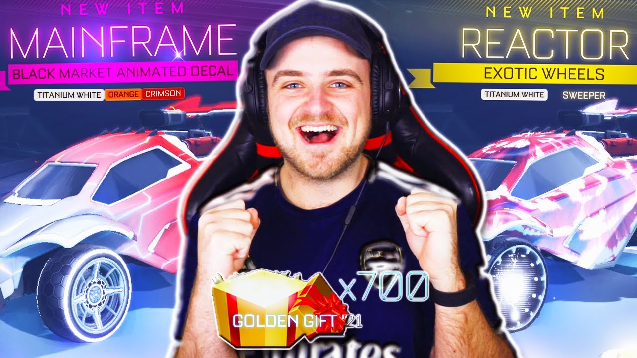 OPENING 100 *BRAND NEW* GOLDEN GIFTS IN ROCKET LEAGUE - PAINTED MAINFRAME [2021]
