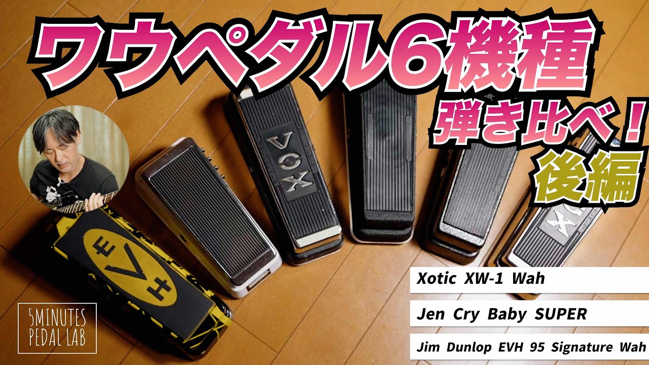 ワウペダル６種類を比較検証！後編！