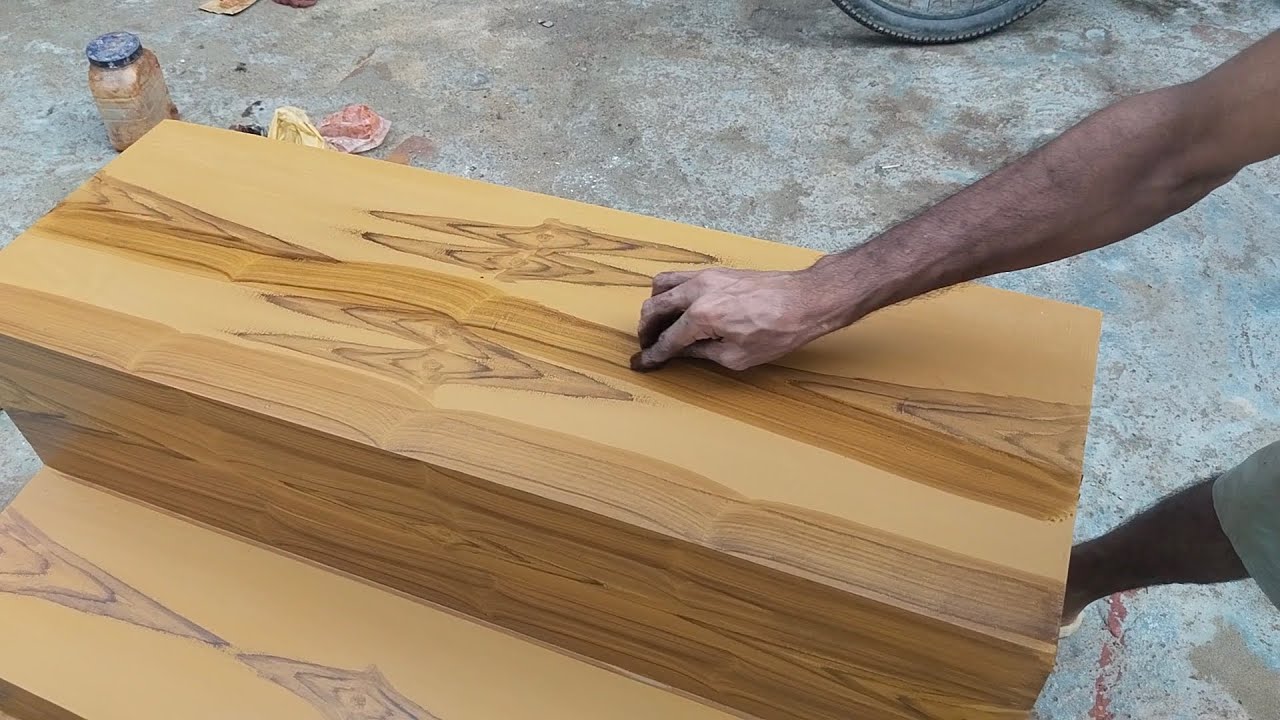 Wooden fibre polish কিভাবে সেগুন কাঠের ফাইবার তোলা হয় দেখুন স্টেপ বাই স্টেপ
