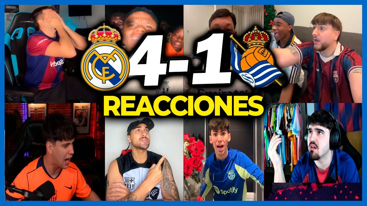 LAS MEJORES REACCIONES y LLOROS CULÉS a LA VICTORIA del REAL MADRID a la REAL SOCIEDAD en LA LIGA 🏆