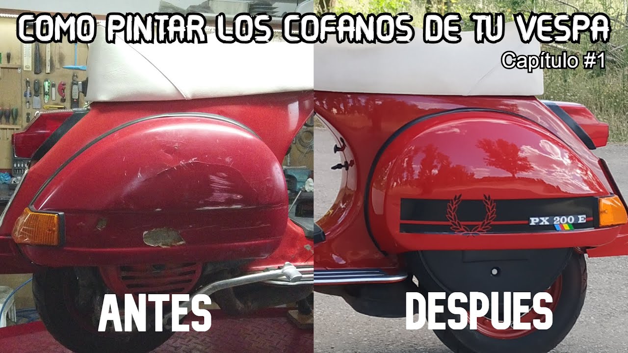 Como pintar los cófanos de tu Vespa (explicado paso a paso) - Capítulo #1