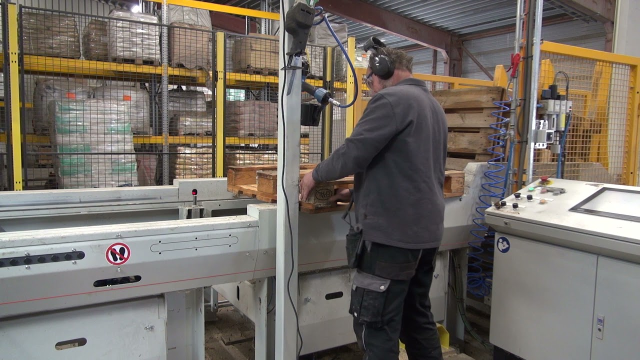 Pallet sorteermachine