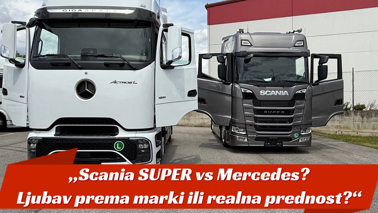 Scania 500S vs Mercedes Actros L Može li MB sa standardnom opremom parirati Scanii u full opremi?