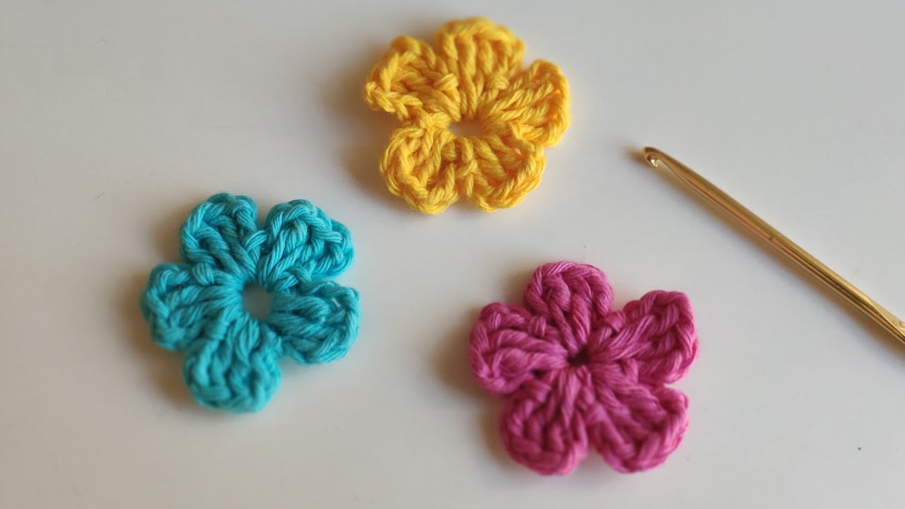 C&oacute;mo hacer flor a crochet f&aacute;cil?