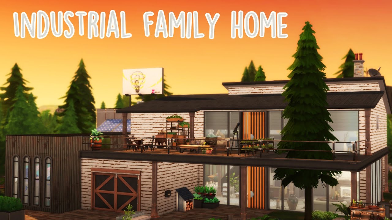 Sims 4 | House Building | Industrial Family Home (Werewolves Game Pack)