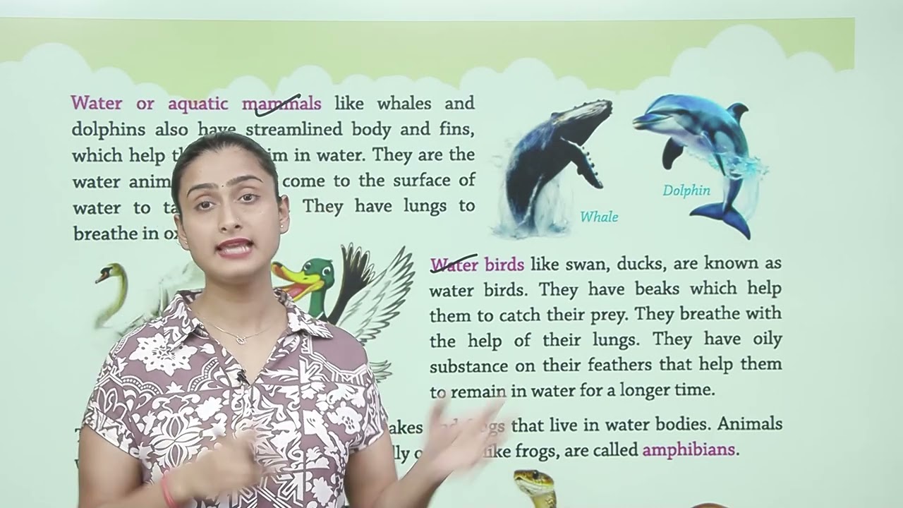 Ch 9 | Aquatic Life | My Green World | Class 05 | Growing Mind | For children