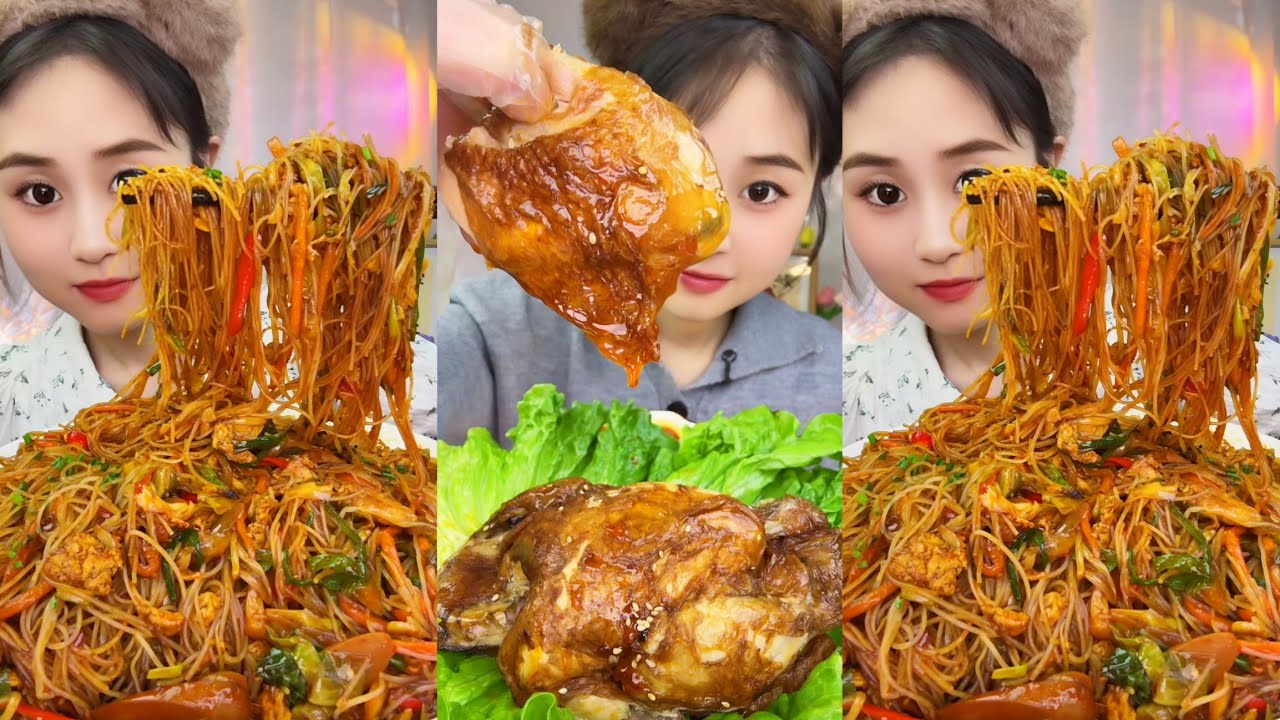 ASMR EATING SPICY AND HOT Korean Noodles 먹방 | Chinese Spicy Food ASMR 중국먹방 | ASMR Eating Video