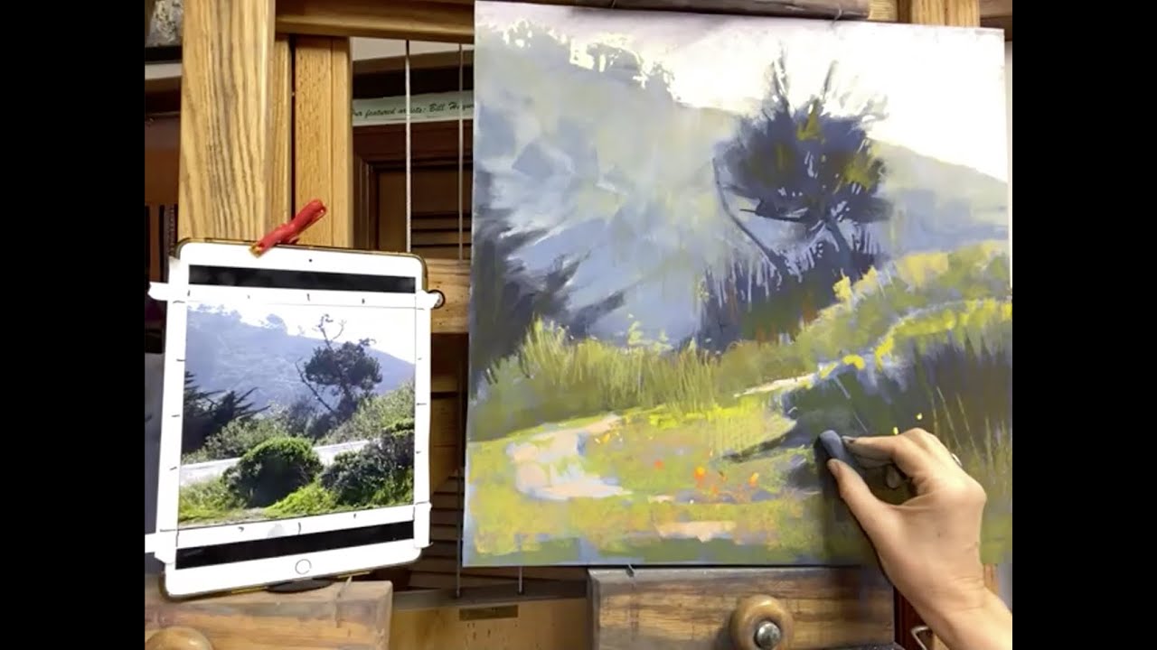 Liz Haywood Sullivan's March of Mentors 2021 Pastel Landscape Demo
