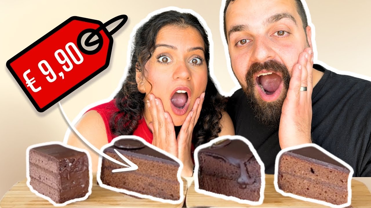 We tested 4 different slices of Sachertorte!
