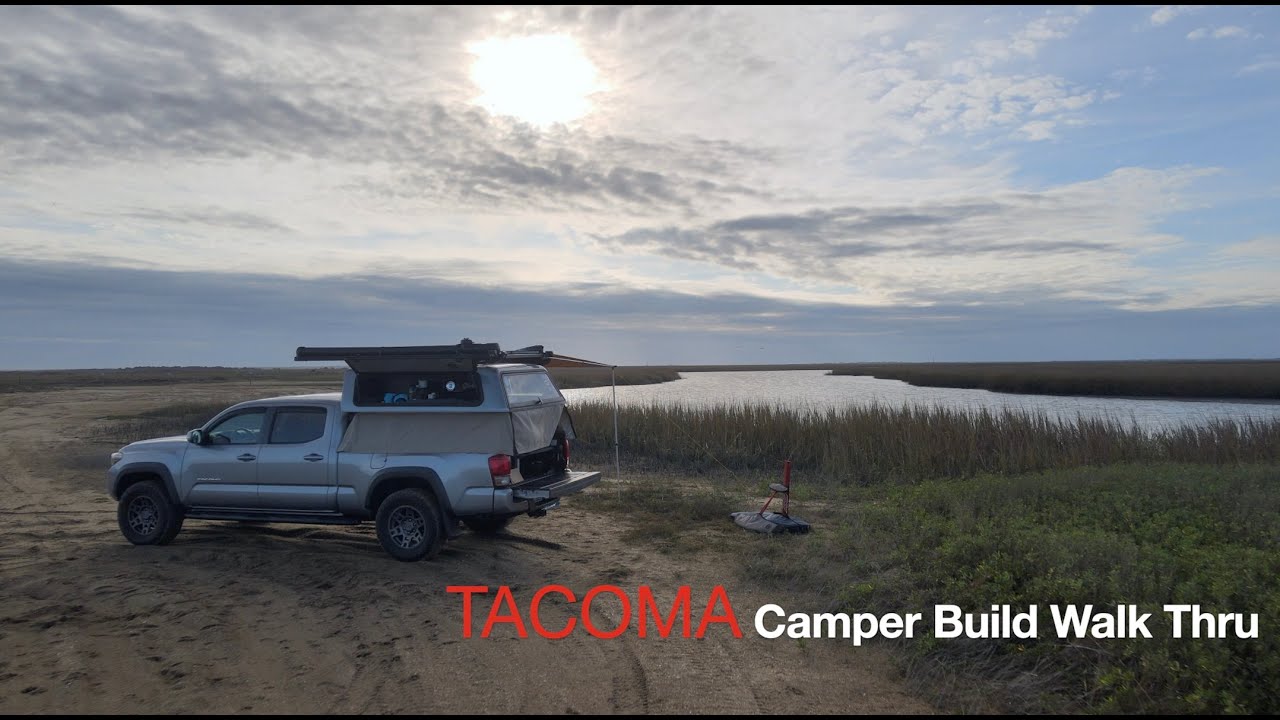 Turning my Tacoma into a Surf Cabin! DIY Camper Walk Thru