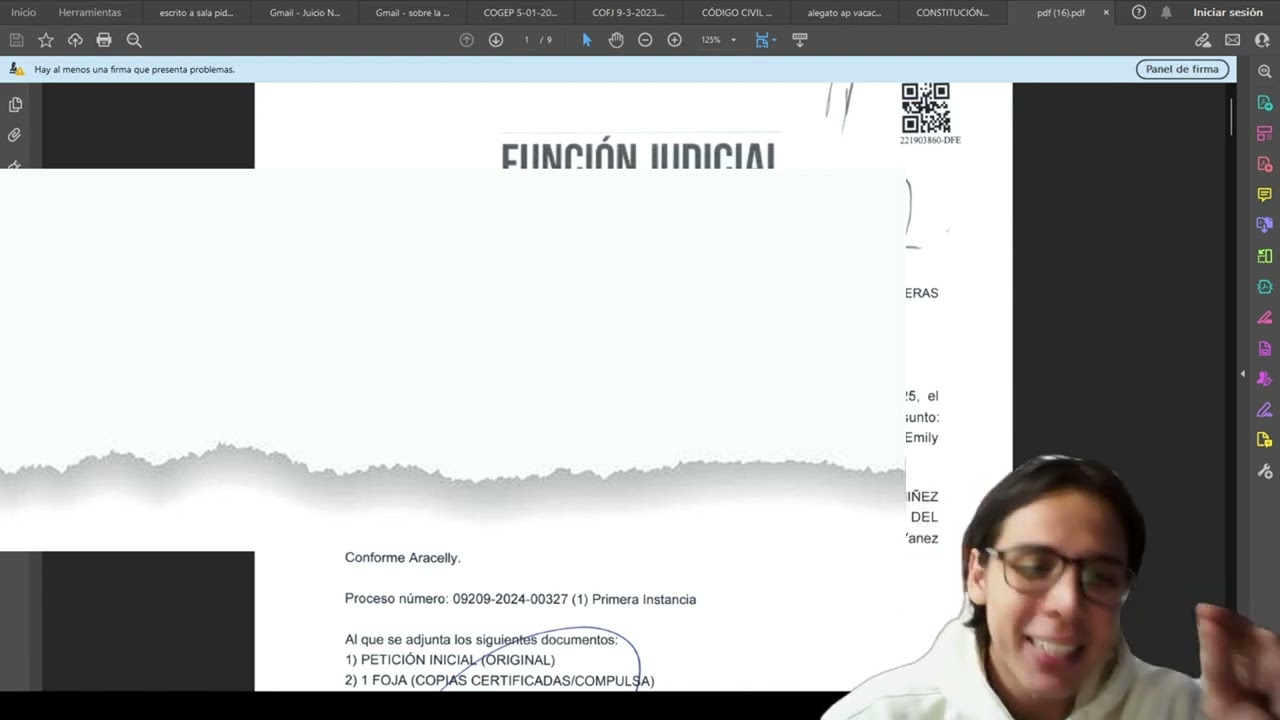 SESI&Oacute;N DE ESTUDIO #1 - DERECHO PROCESAL COGEP