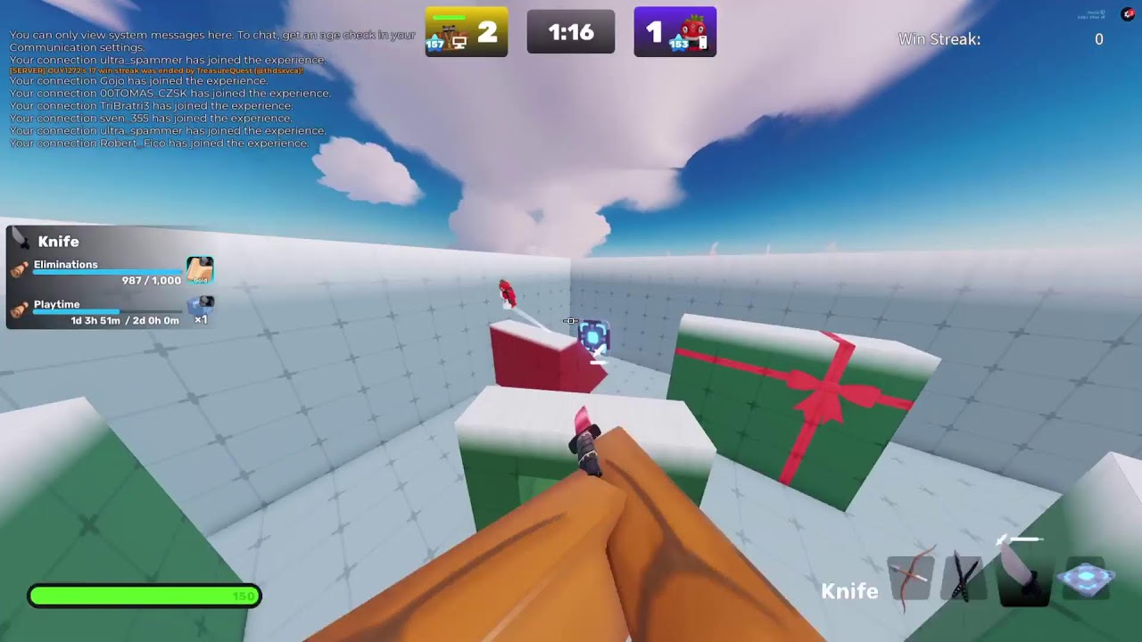 Pls gift skin case 3 Hrajem Roblox rivals