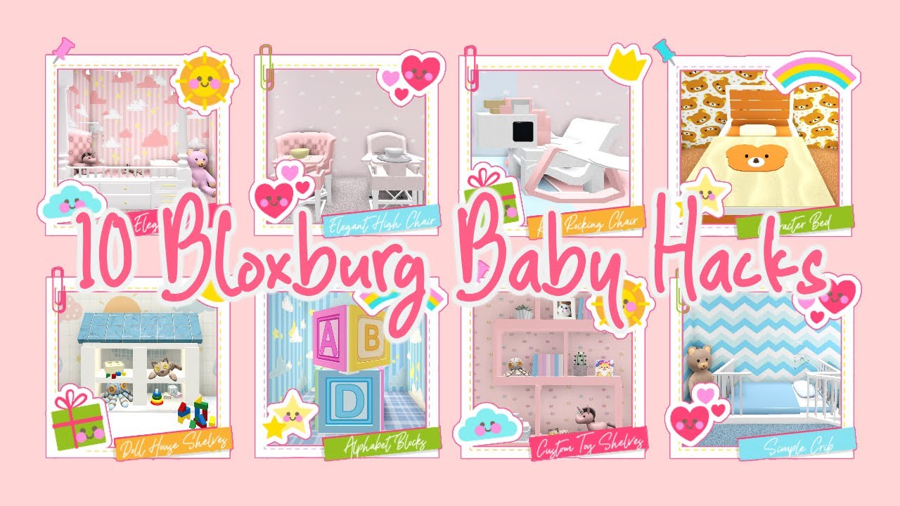 Bloxburg : 10 Building Baby Hacks | Tips & Designs | Before 0.9.0 Update | Series 6