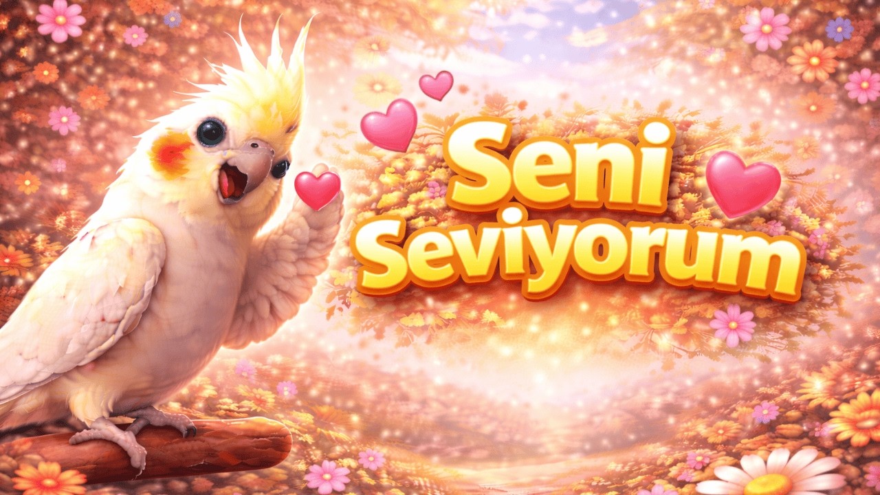 Kuşlar İçin Kelime Ezberi | 2 Saat SENİ SEVİYORUM Sesi